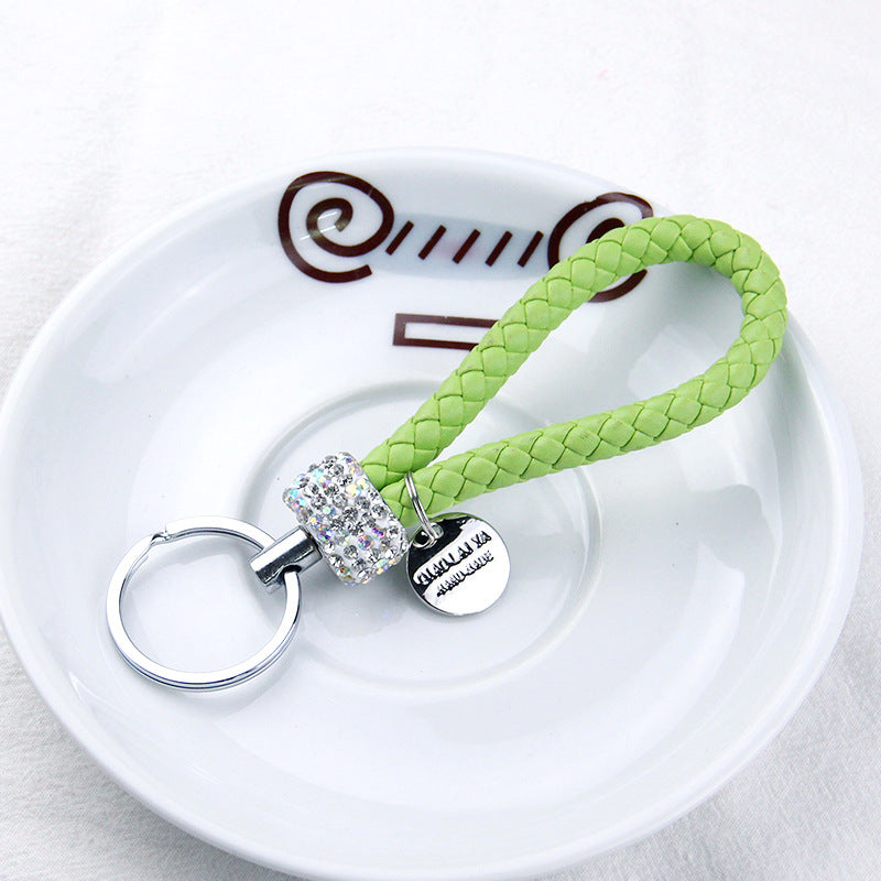 Wholesale Alloy Diamond Inlaid Water Diamond Metal Keychain